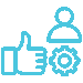 Improved customer experience icon