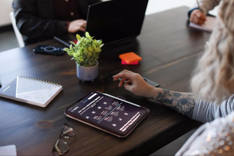 A business owner uses analytics to track summer marketing success.
